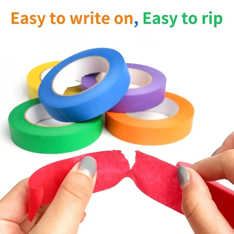 6 Rolls of Colored Masking Tap - مراجعة Woodworking Project Plans وسعره