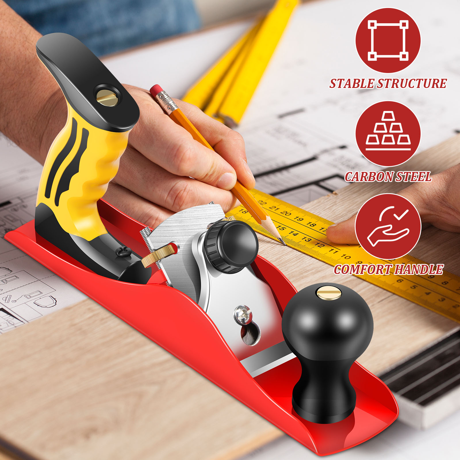 Wood Hand Planer Set Hand Tool - مراجعة Woodworking Shop وسعره