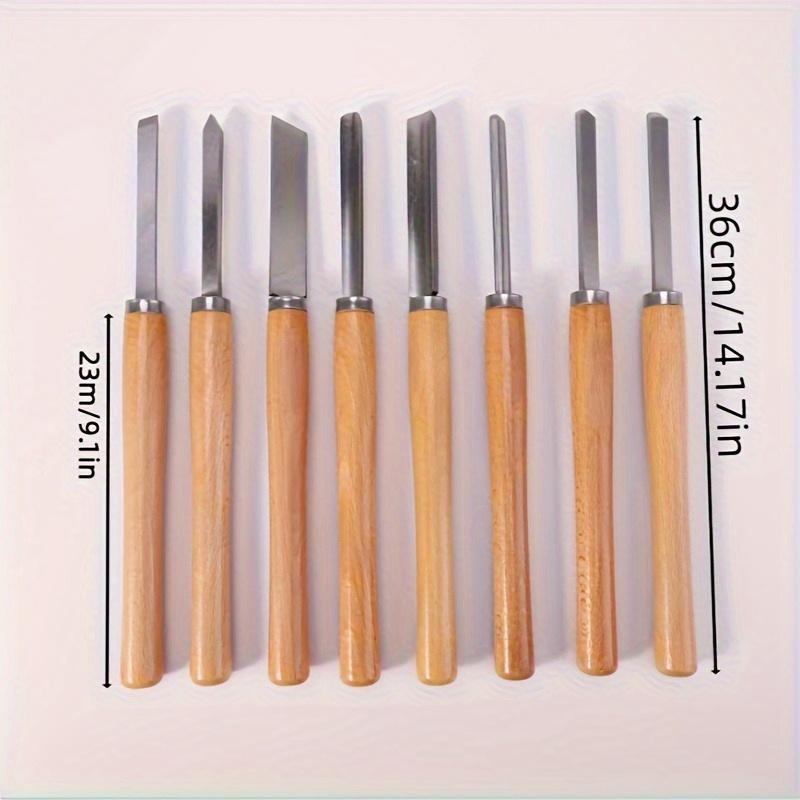 8Pcs Professional Wood Turning - مراجعة Skew Chisel Wood وسعره
