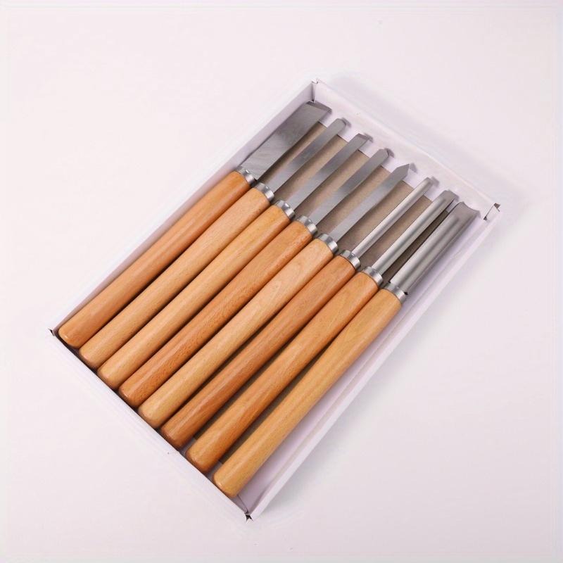 8Pcs Professional Wood Turning - مراجعة Skew Chisel Wood وسعره