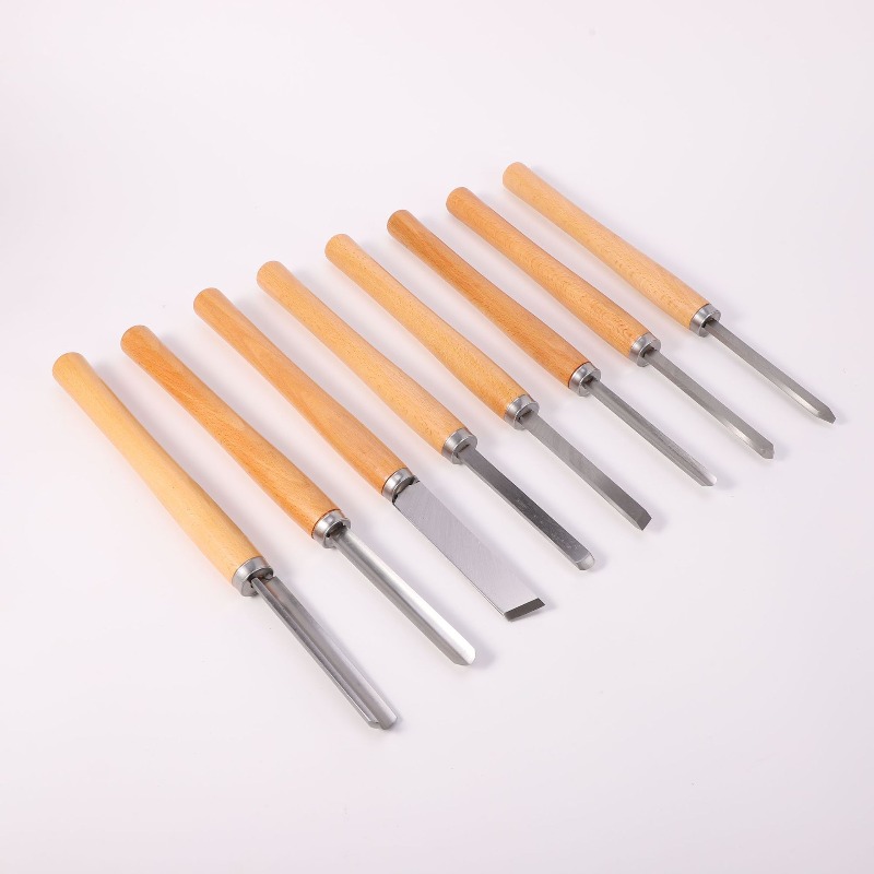 8Pcs Professional Wood Turning - مراجعة Skew Chisel Wood وسعره