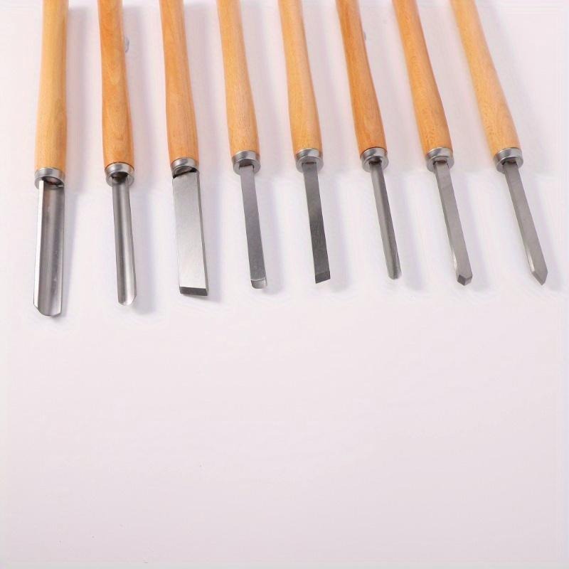 8Pcs Professional Wood Turning - مراجعة Skew Chisel Wood وسعره
