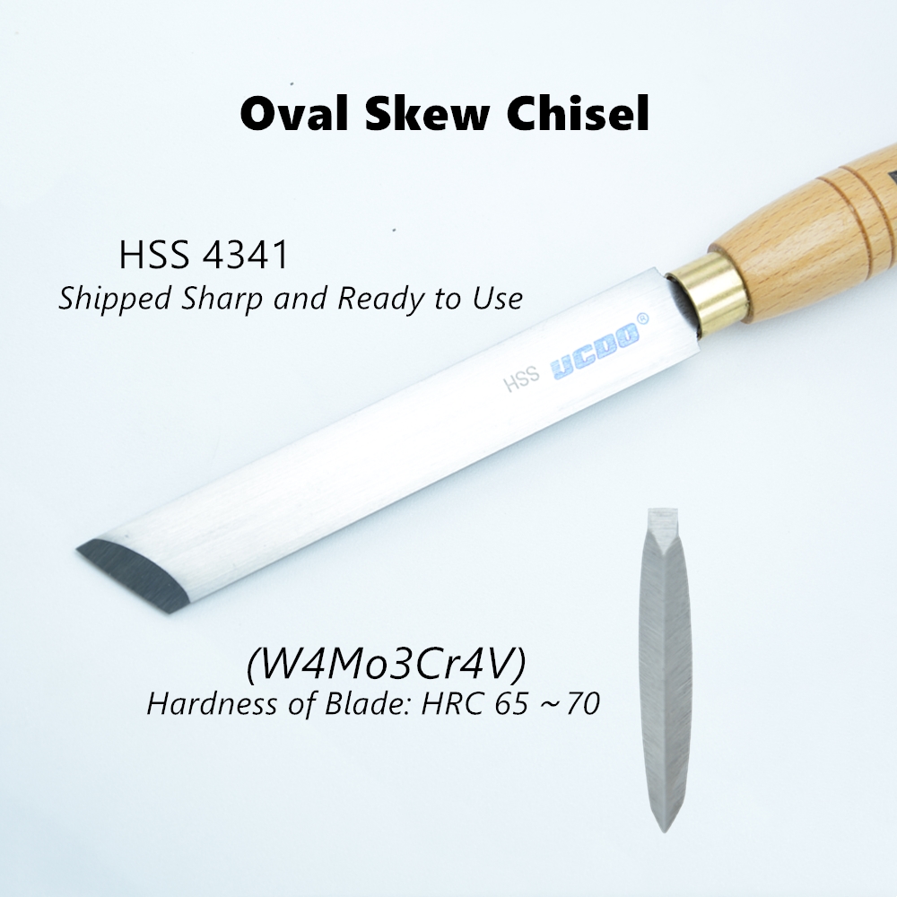 UCDO HSS 26mm Woodturning Big  - مراجعة Skew Chisel Wood وسعره