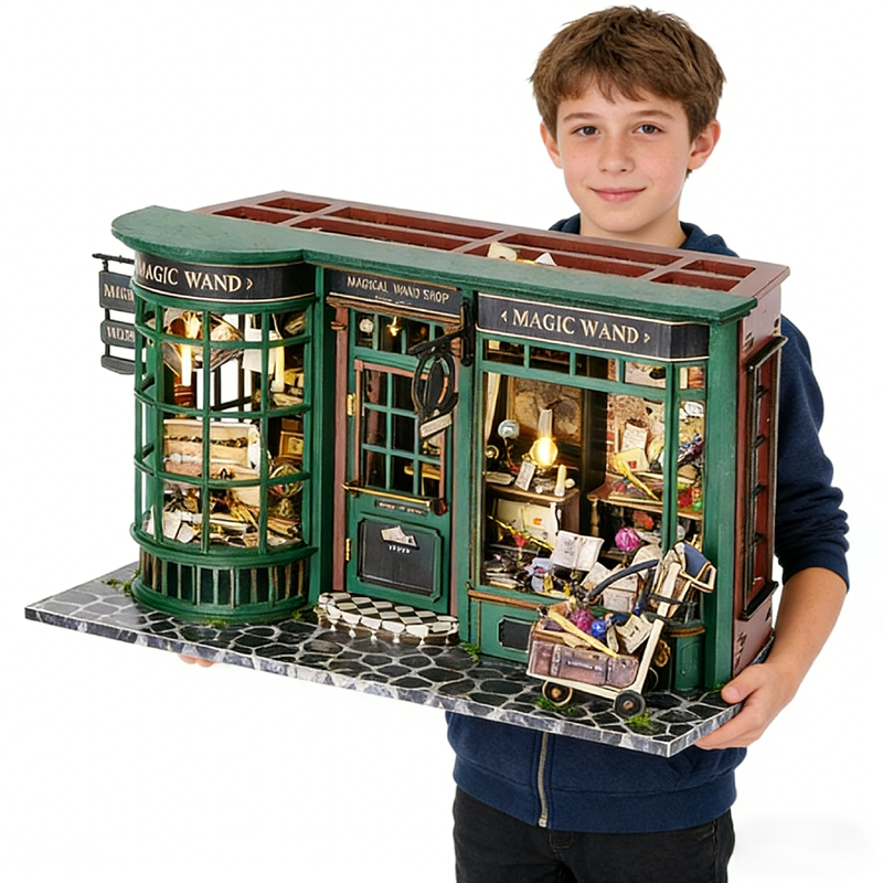 Magical Doll House Miniature D - مراجعة Woodworking Kits For Kids وسعره