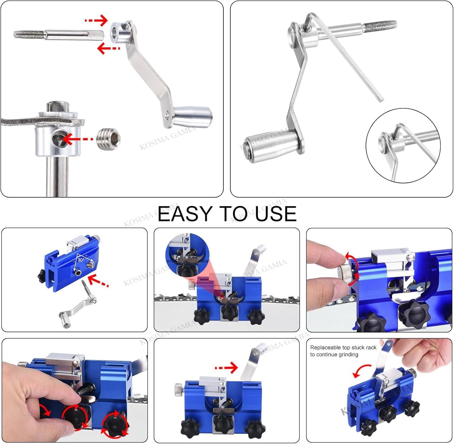 Portable Manual Chain Saw Blad - مراجعة Woodworking Shop وسعره