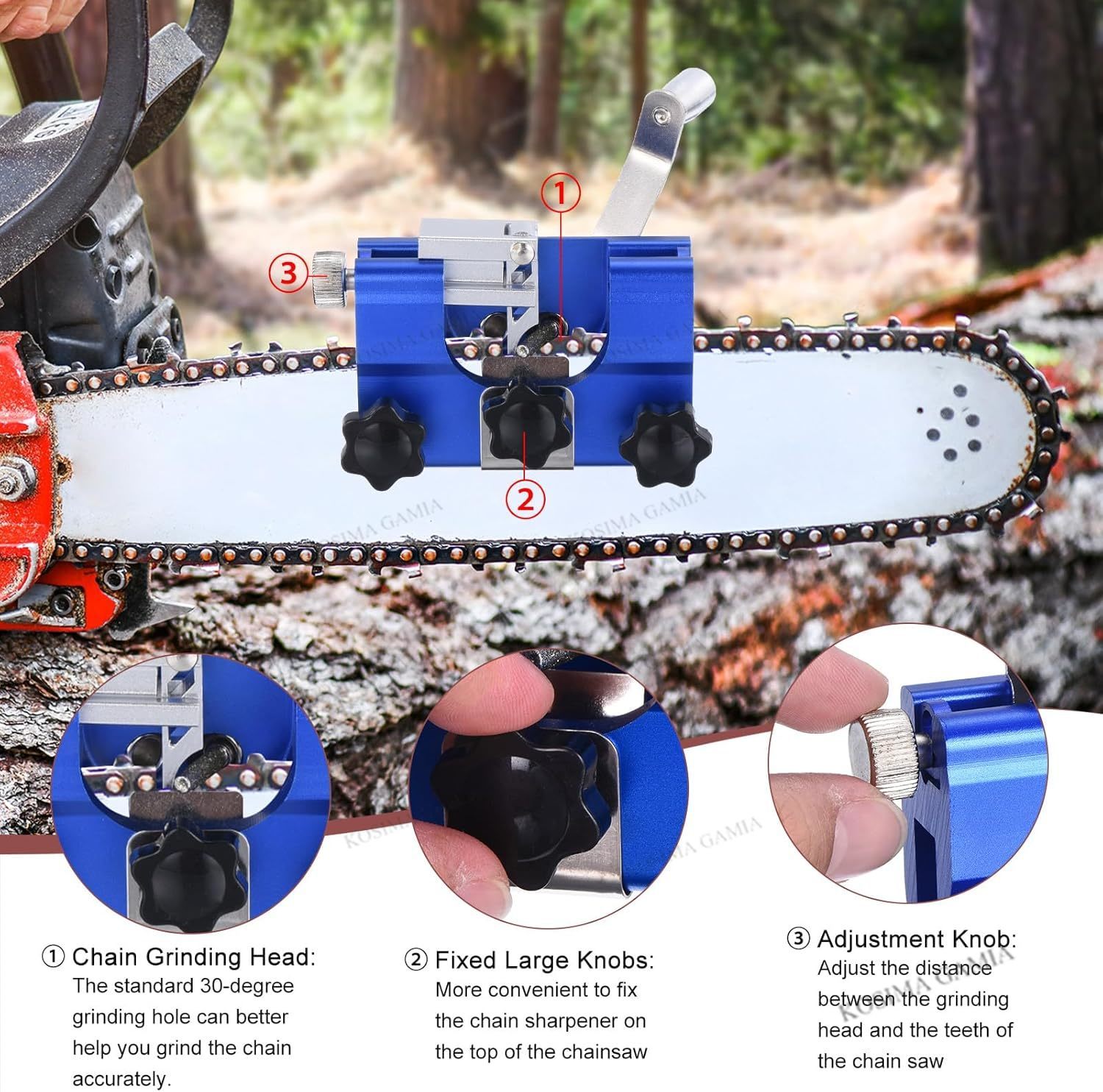 Portable Manual Chain Saw Blad - مراجعة Woodworking Shop وسعره