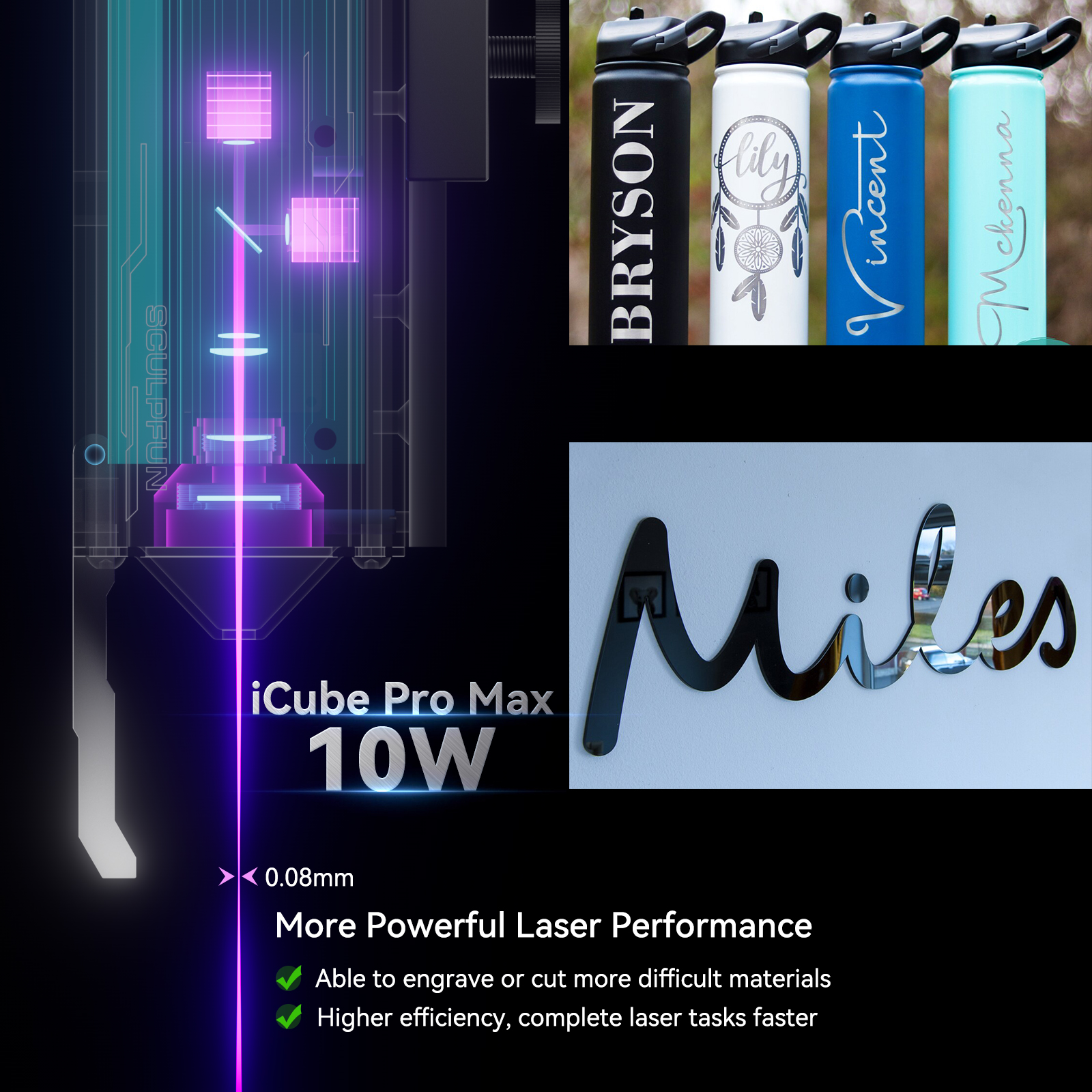 Sculpfun iCube Pro 10W Laser E - مراجعة Woodworking Logos وسعره