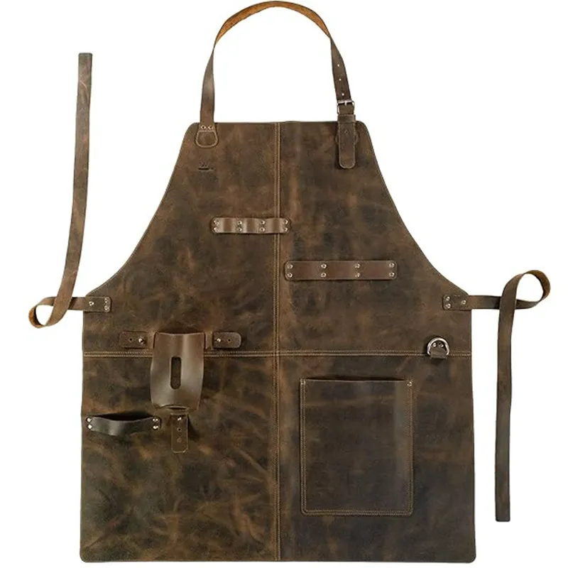 Retro PU Leather Apron Unisex  - مراجعة Woodworking Artisans وسعره