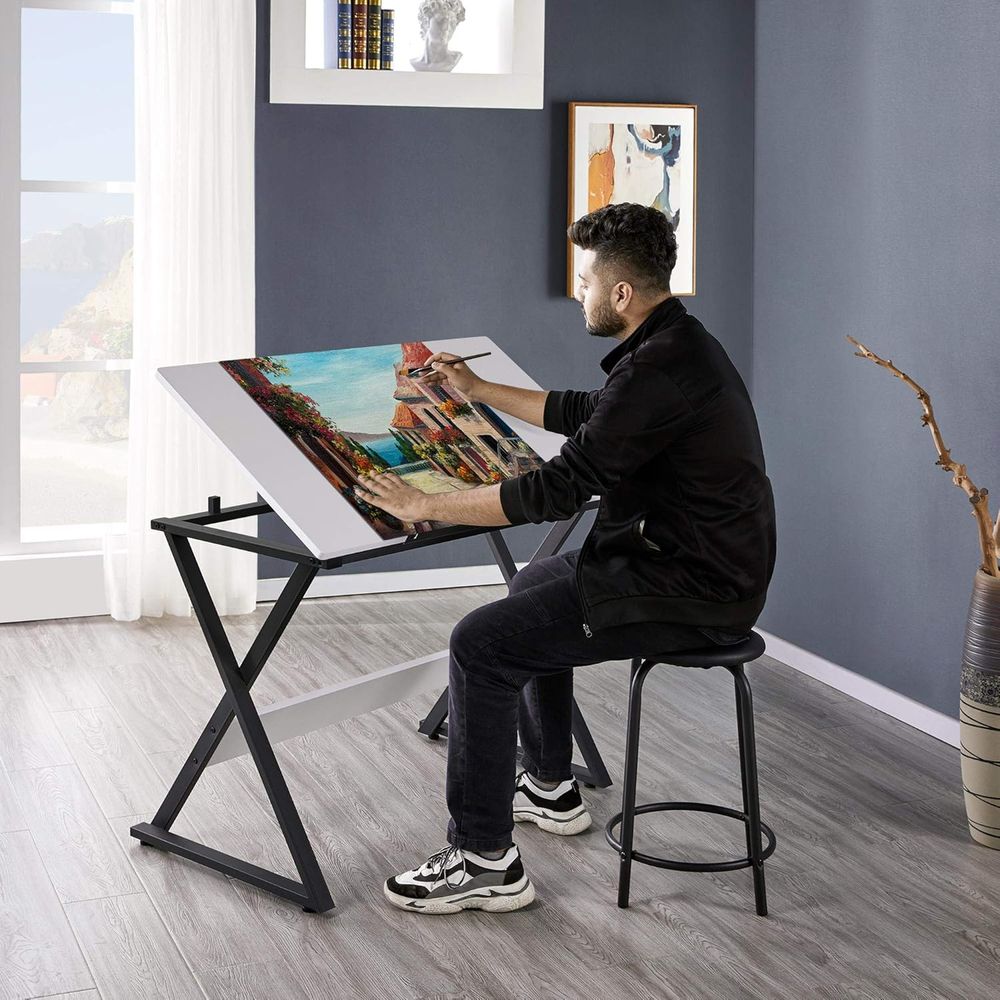 Drating Table or Artists Art D - مراجعة Woodworking Or Woodworking وسعره