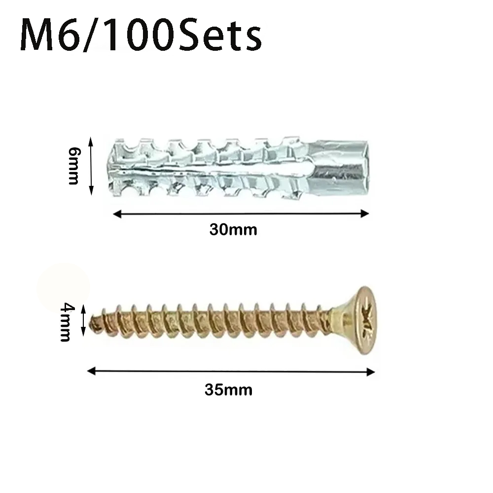 100sets M6 Metal Serrated Expa - مراجعة Woodworking Youtube Free وسعره