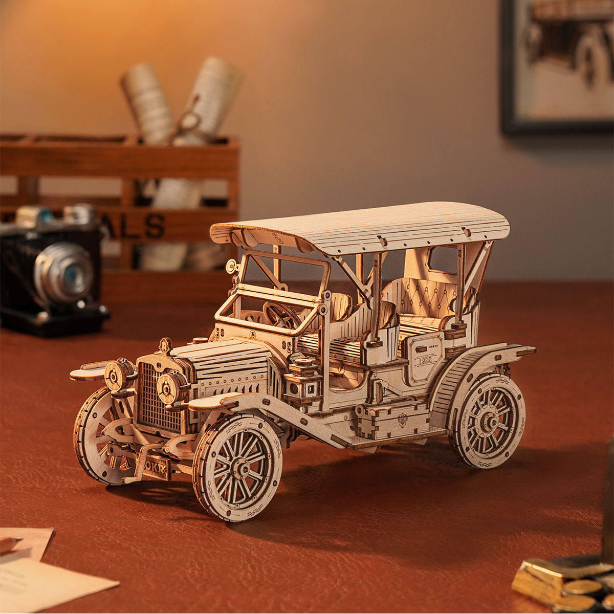 Robotime Classic Car 3D Wooden - مراجعة Woodworking Kits For Kids وسعره