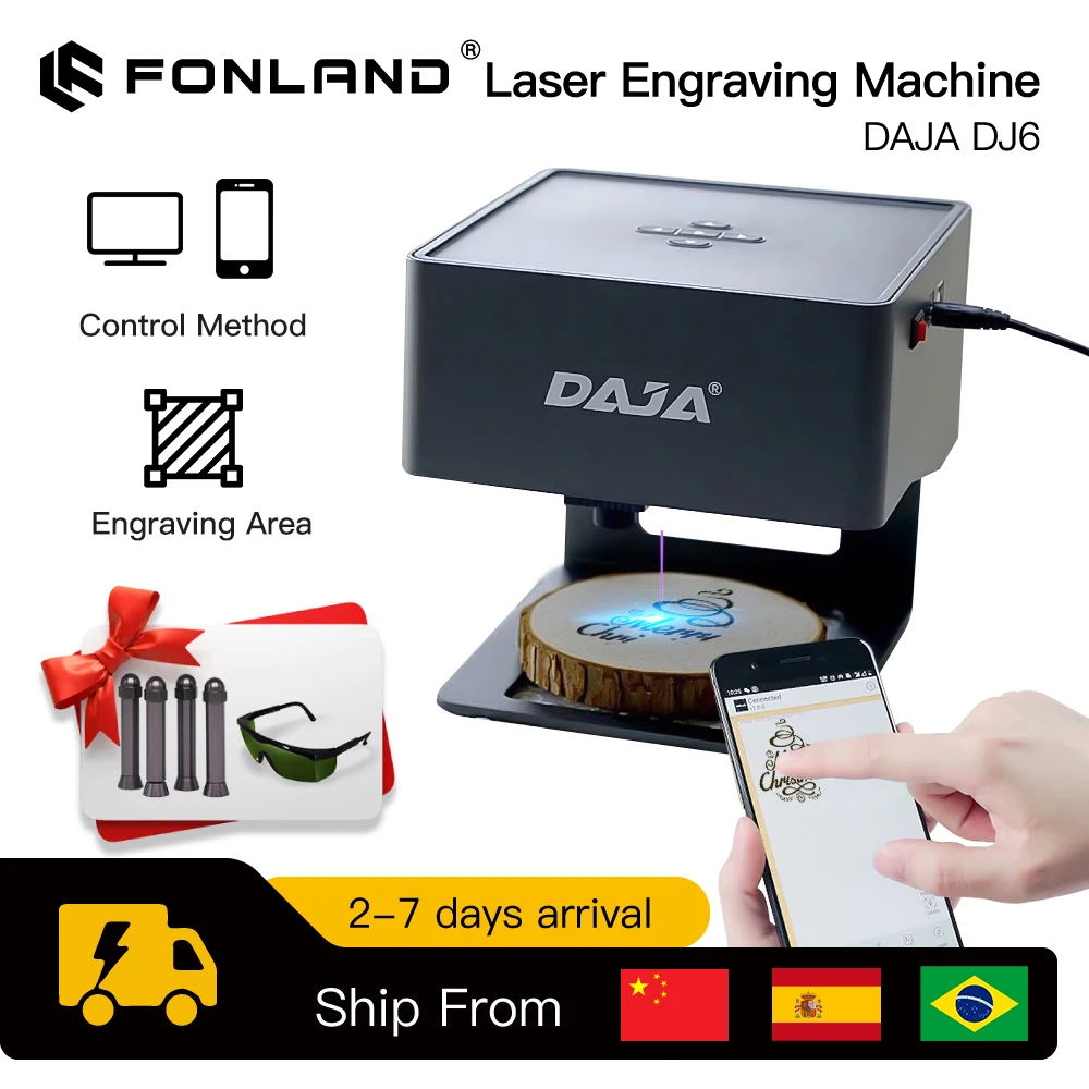 DAJA Laser Engraver CNC DIY DJ - مراجعة Woodworking Logos وسعره