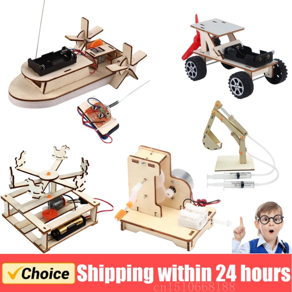 DIY Boat Model Science Toys Ki - مراجعة Woodworking Kits For Kids وسعره
