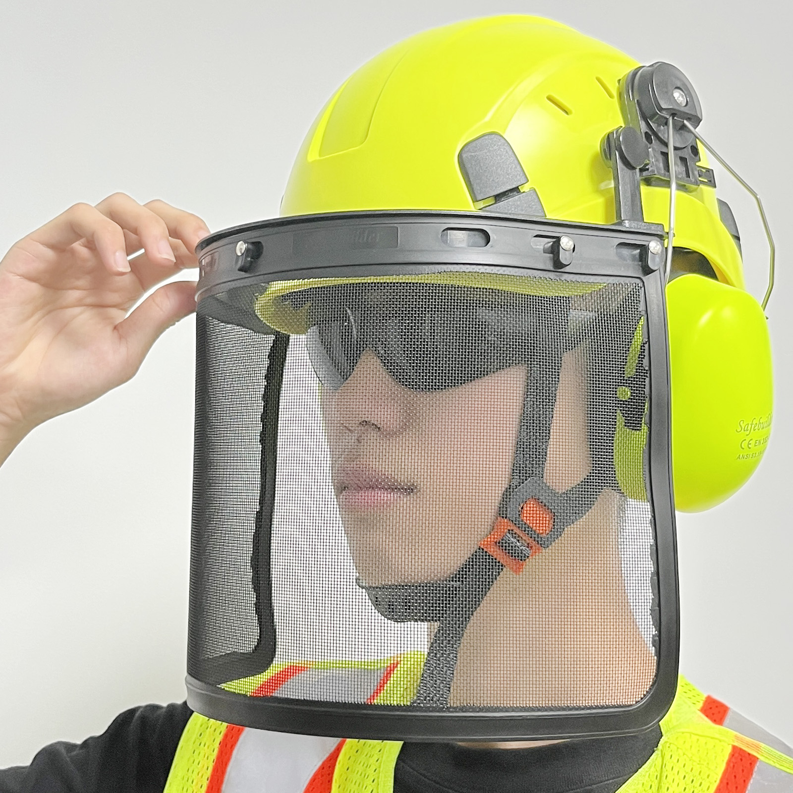 CE Forestry Industrial Safety  - مراجعة Woodworking Face Shield وسعره