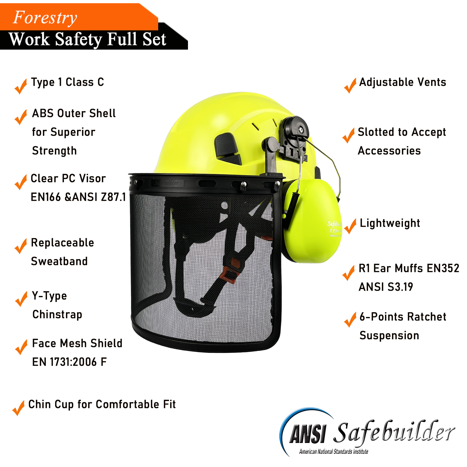 CE Forestry Industrial Safety  - مراجعة Woodworking Face Shield وسعره