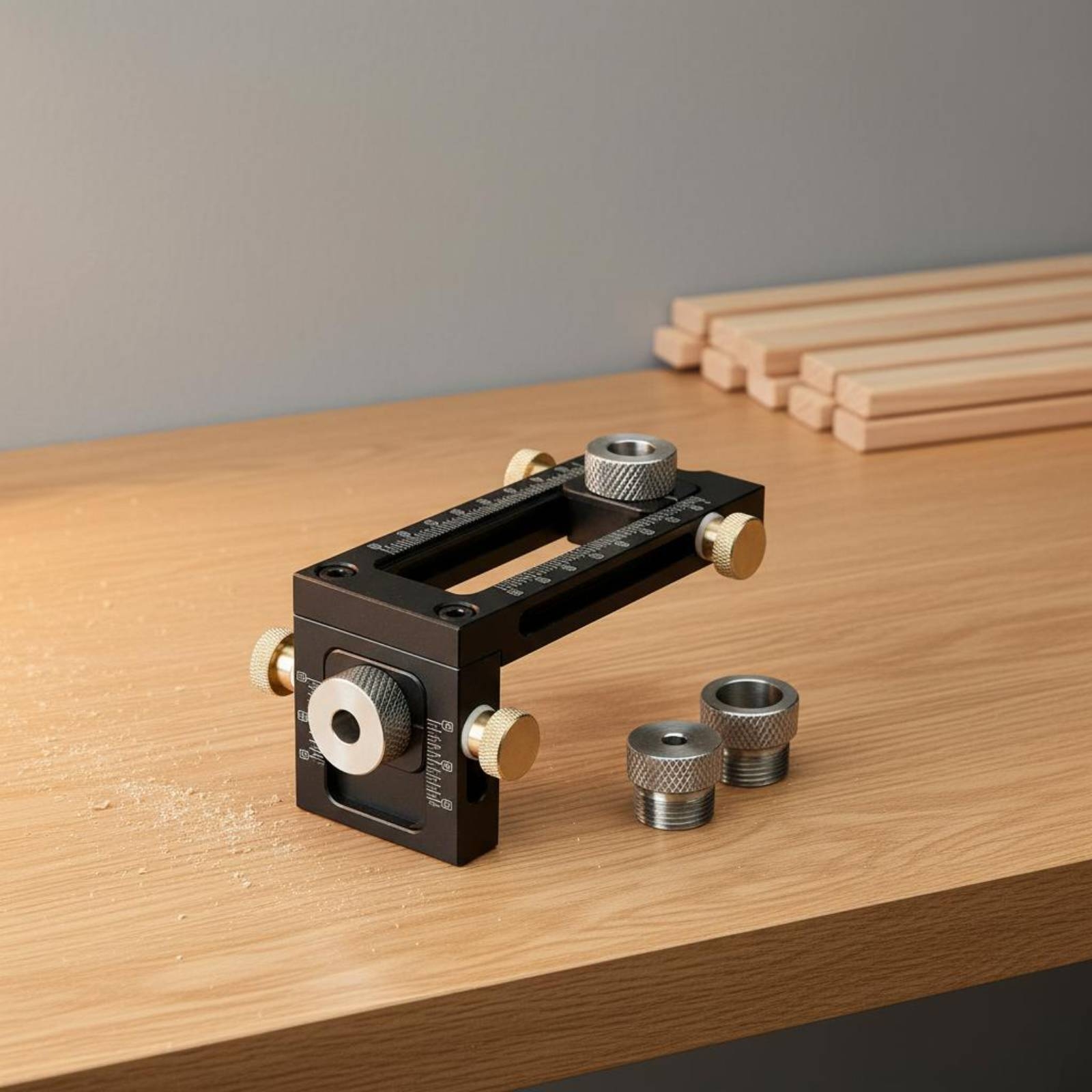 Adjustable Drilling Guide Meas - مراجعة Woodworking Jig وسعره