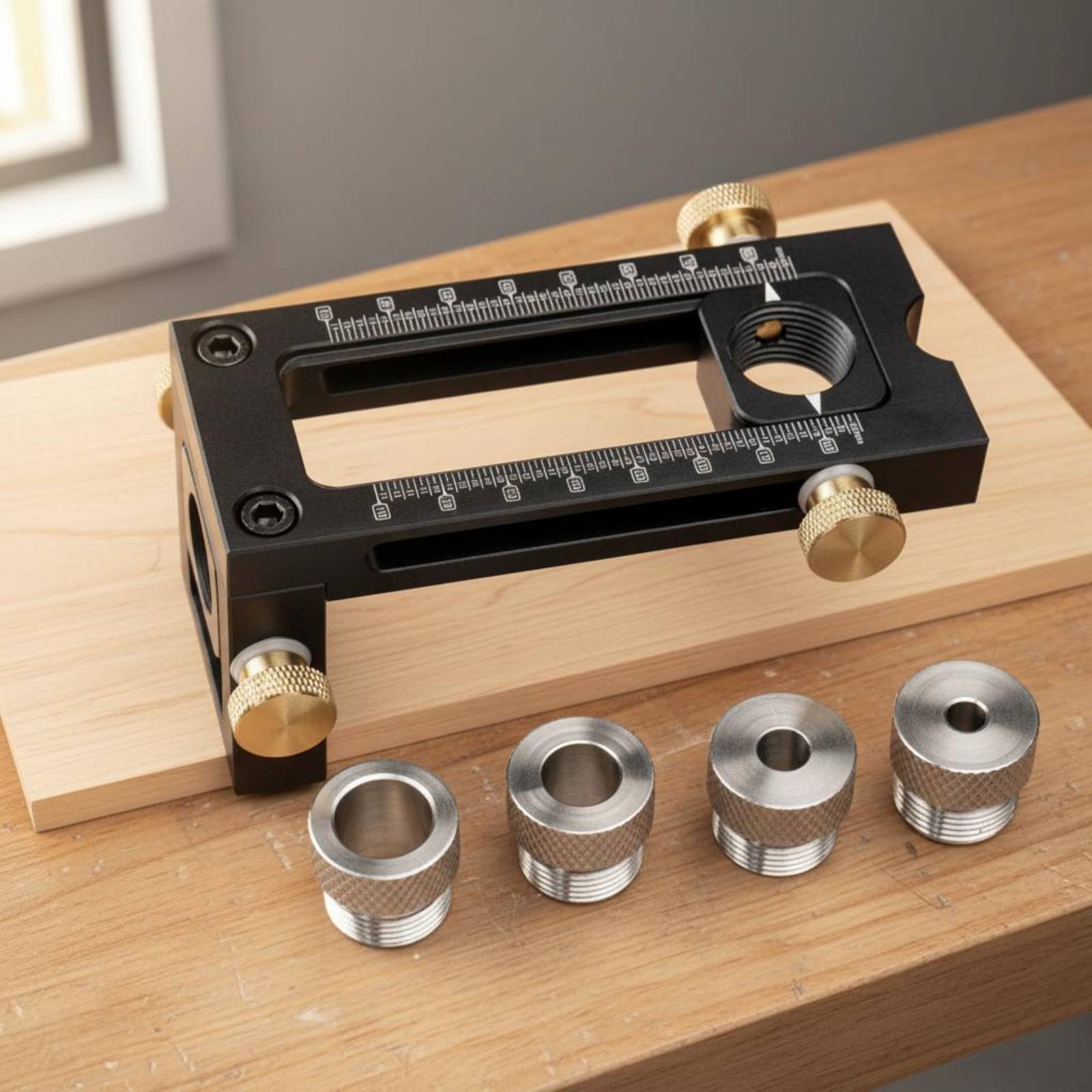Adjustable Drilling Guide Meas - مراجعة Woodworking Jig وسعره