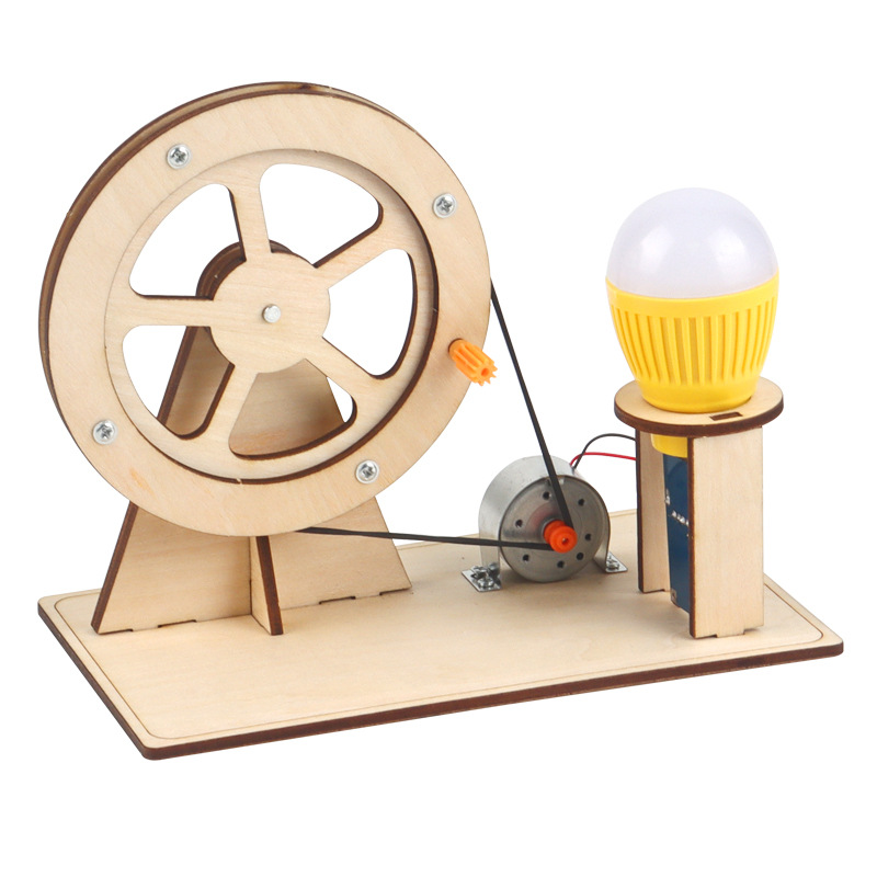 Wooden Hand Generator Kids Sci - مراجعة Woodworking Kits For Kids وسعره