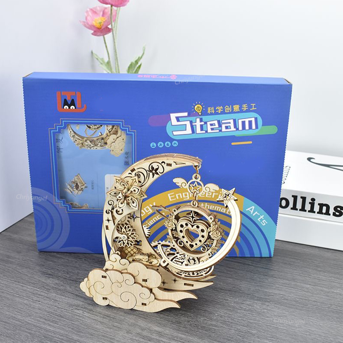 3D Wooden Puzzle Moon Star Mod - مراجعة Woodworking Kits For Kids وسعره