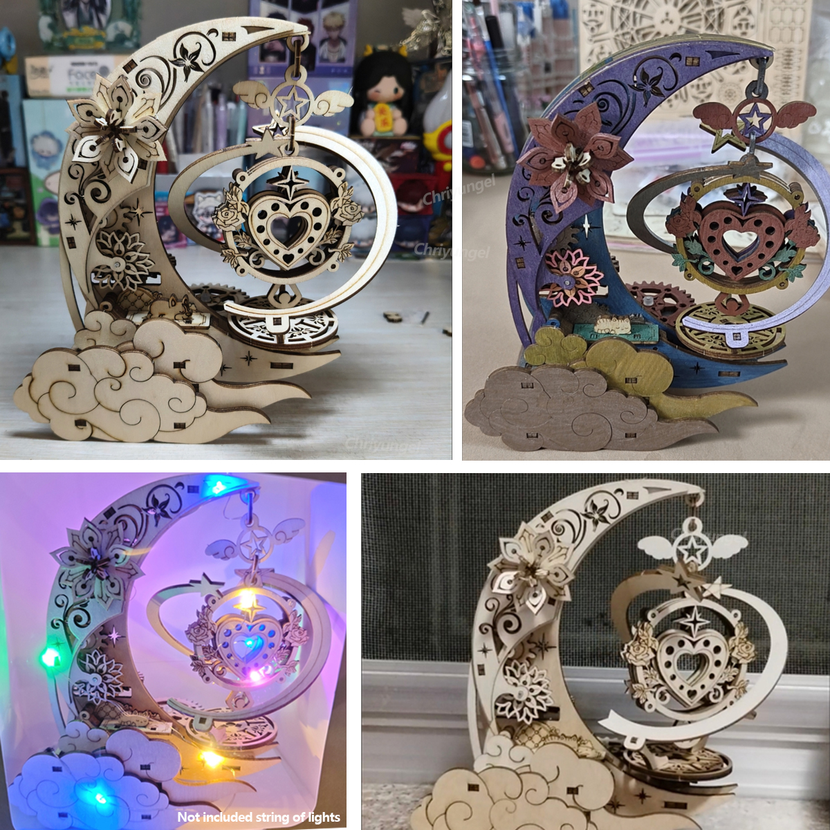 3D Wooden Puzzle Moon Star Mod - مراجعة Woodworking Kits For Kids وسعره