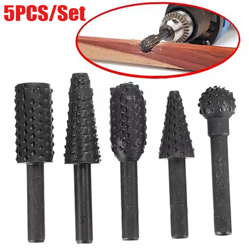 5pcs Rasp File Drill Bits Rasp - مراجعة Woodworking Files And Rasps وسعره