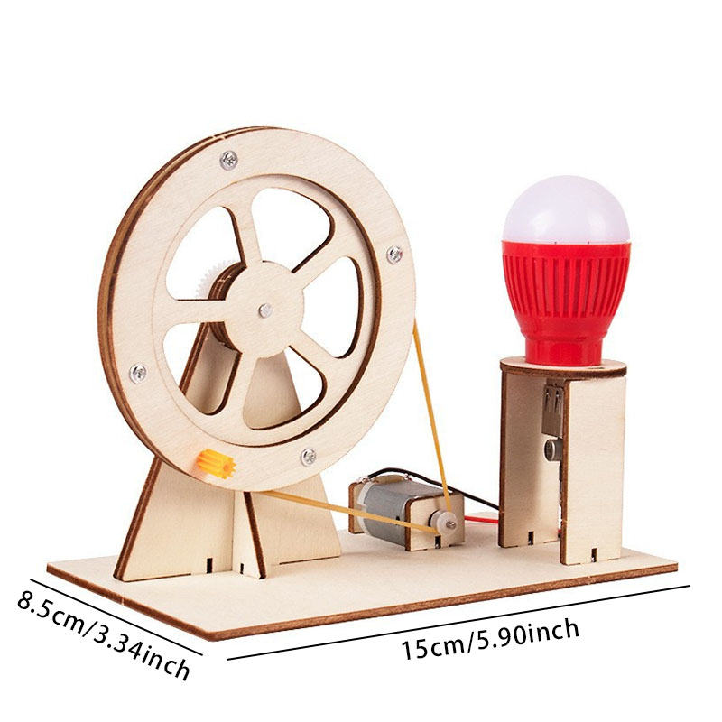 DIY Wooden Hand Generator Kids - مراجعة Woodworking Kits For Kids وسعره