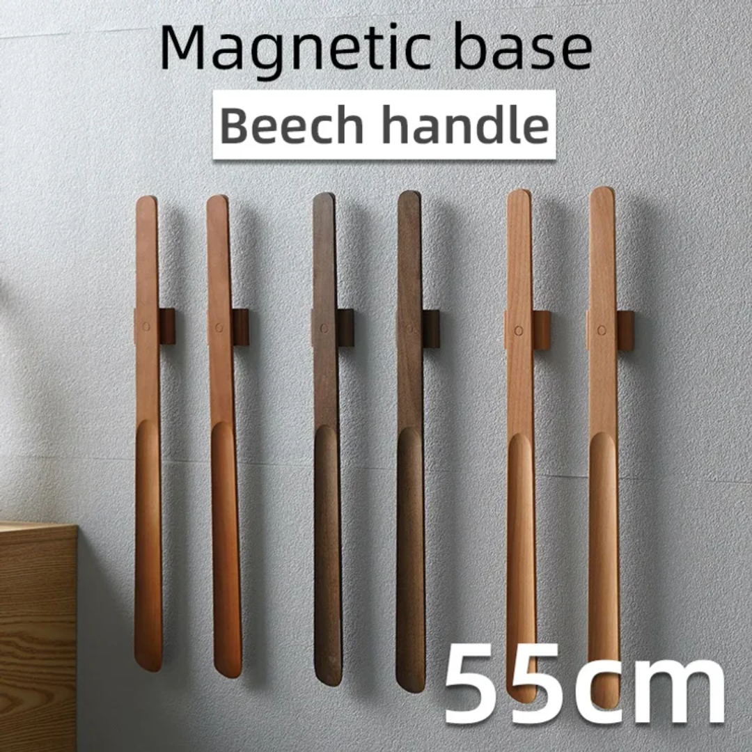 55CM wooden long handle Magnet - مراجعة Woodworking Logos وسعره