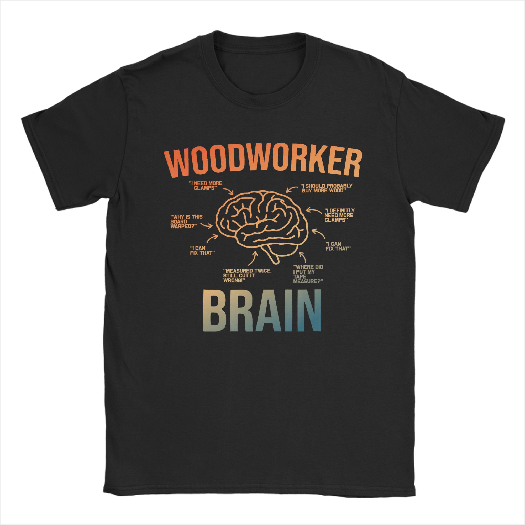 Men T-Shirt Woodworker Brain F - مراجعة Woodworking Gift Ideas وسعره