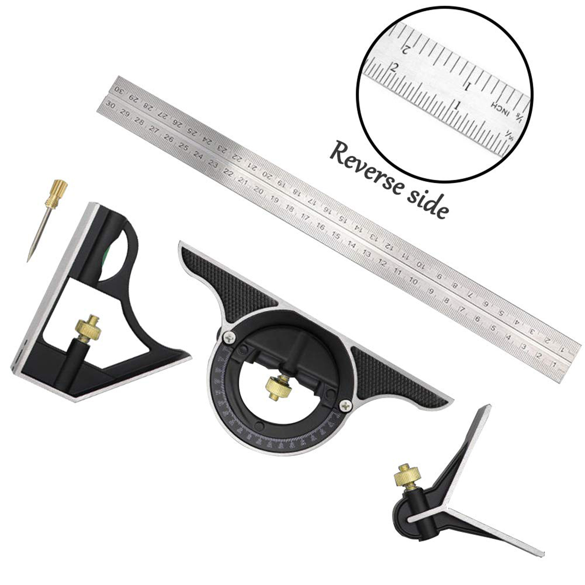 3 In 1 Combination Angle Ruler - مراجعة Woodworking For Engineers وسعره