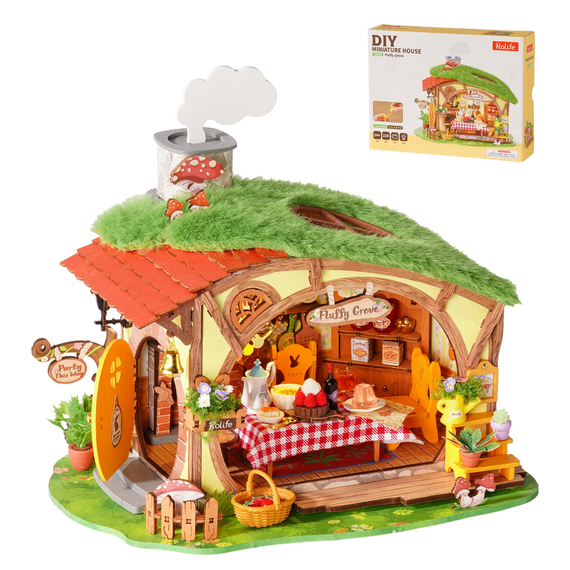 Rolife Fluffy Grove DIY Miniat - مراجعة Woodworking Kits For Kids وسعره