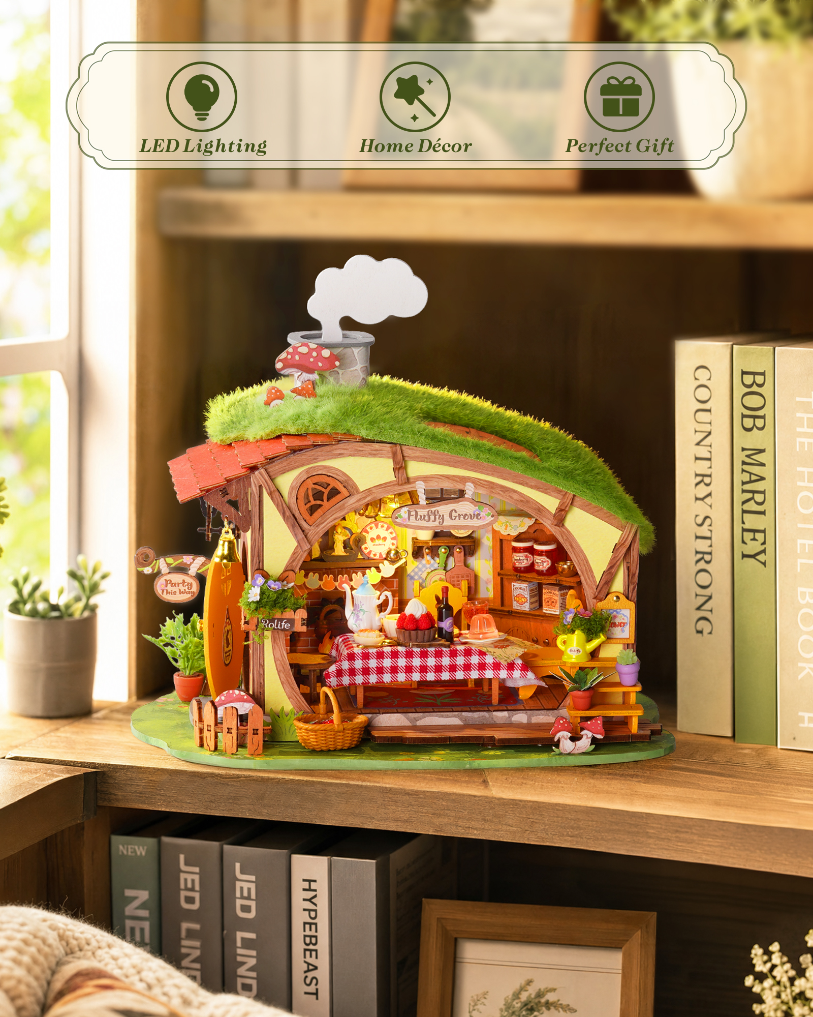 Rolife Fluffy Grove DIY Miniat - مراجعة Woodworking Kits For Kids وسعره