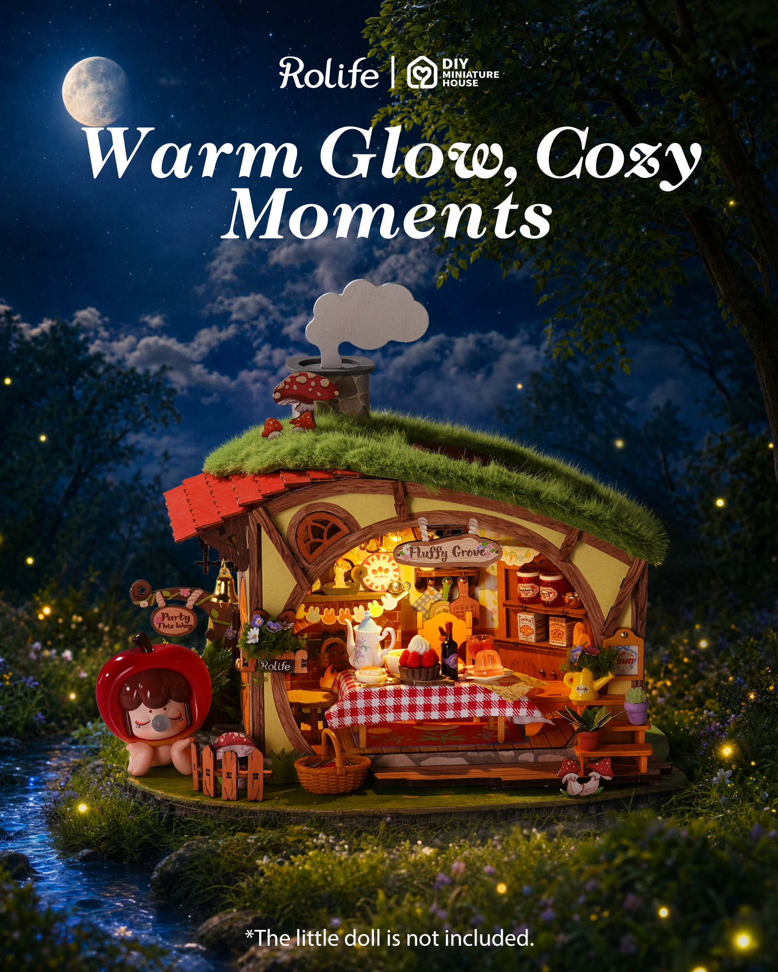 Rolife Fluffy Grove DIY Miniat - مراجعة Woodworking Kits For Kids وسعره
