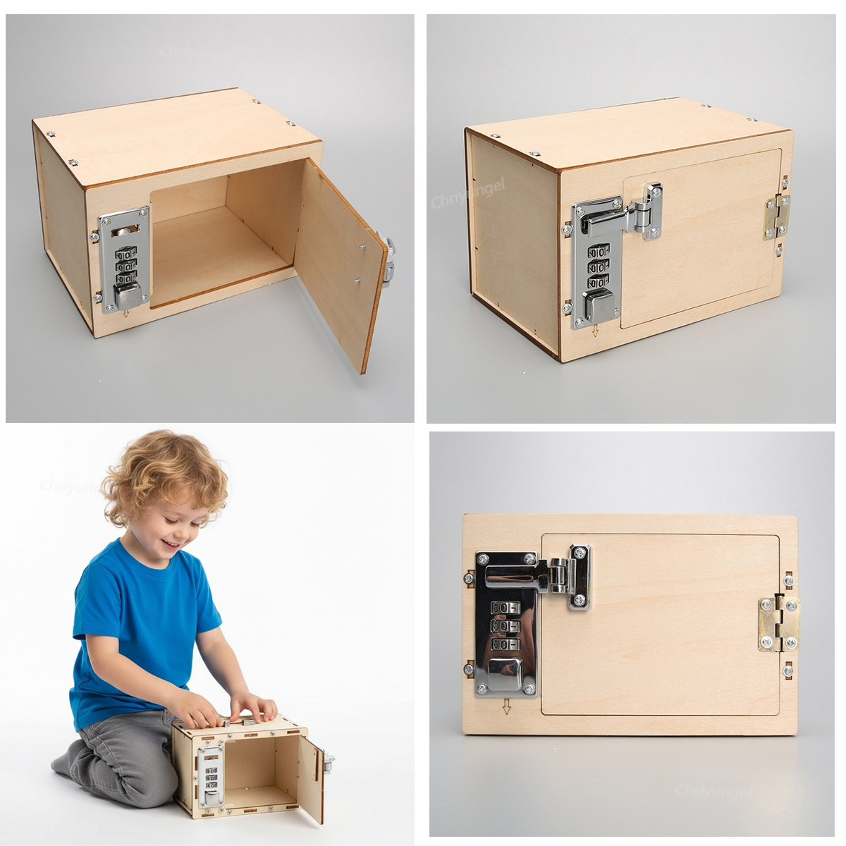 DIY Wooden Mechanical Password - مراجعة Woodworking Kits For Kids وسعره