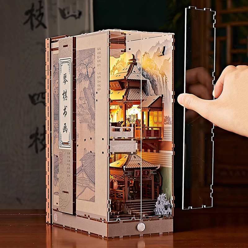 DIY Wooden Chinese Scholar Boo - مراجعة Woodworking Kits For Kids وسعره