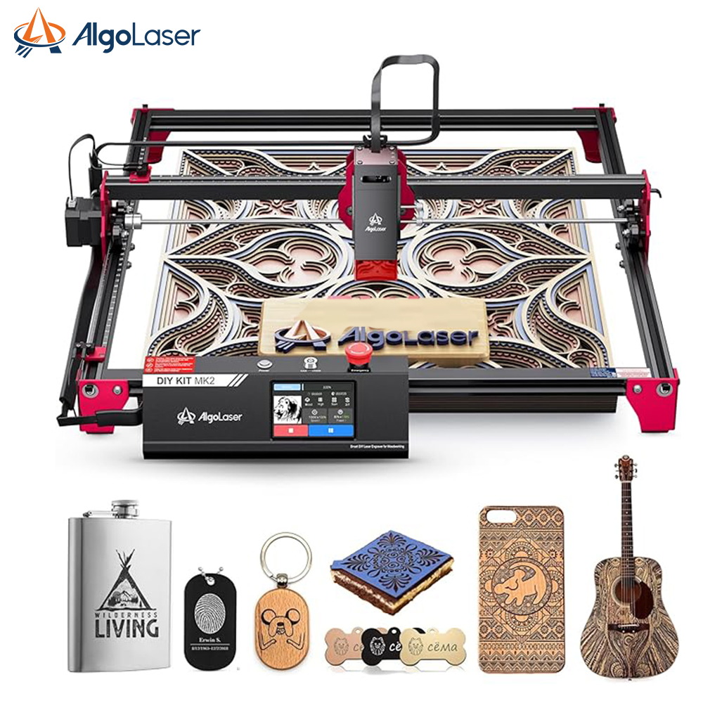AlgoLaser DIY KIT MK2 10W Lase - مراجعة Woodworking Logos وسعره