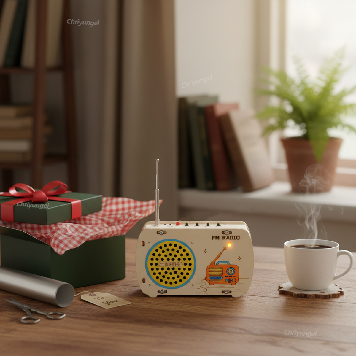 DIY Wooden Radio Kit Retro FM  - مراجعة Woodworking Kits For Kids وسعره