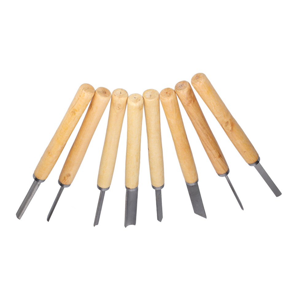 8PCS HSS Steel Wood Turning Ch - مراجعة Skew Chisel Wood وسعره