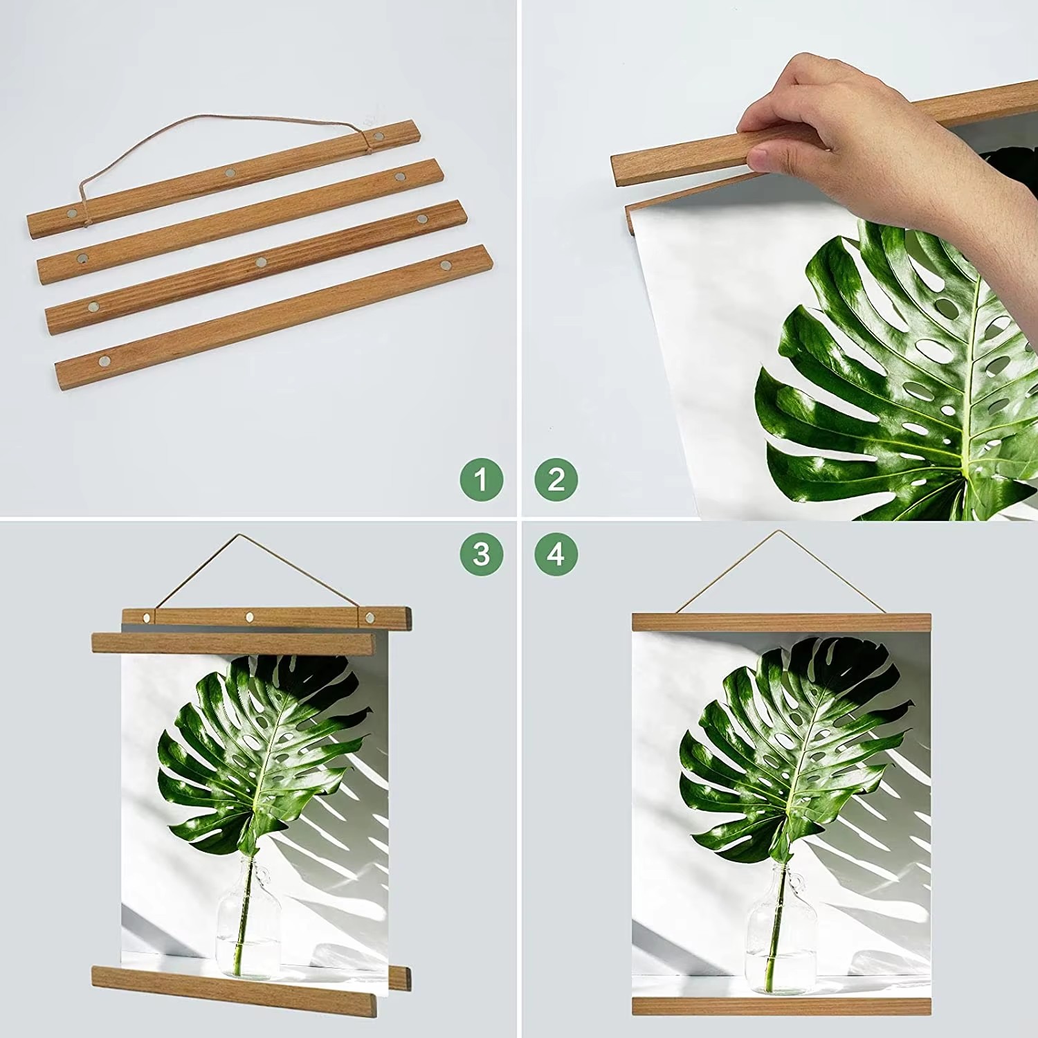 21-90cm Magnetic Wooden Pictur - مراجعة Woodworking Room وسعره