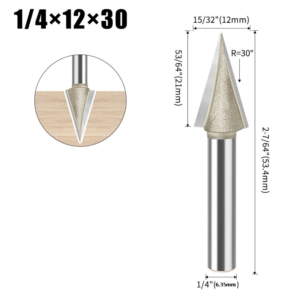 Carbide V Bit 30 Degree V Shap - مراجعة Woodworking Or Woodworking وسعره