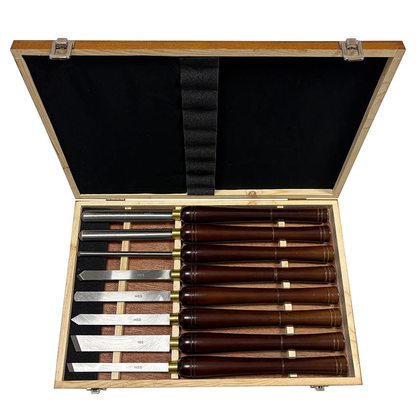 8pcs HSS Woodturning Chisel Se - مراجعة Skew Chisel Wood وسعره