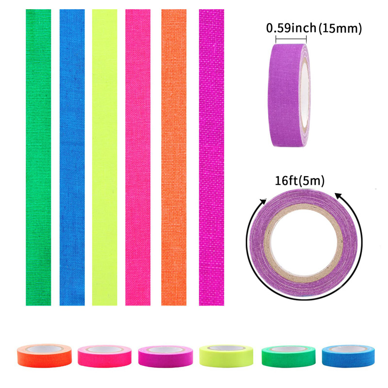 5Meter 6 Colors Neon Gaffer Cl - مراجعة Woodworking Uv Light وسعره