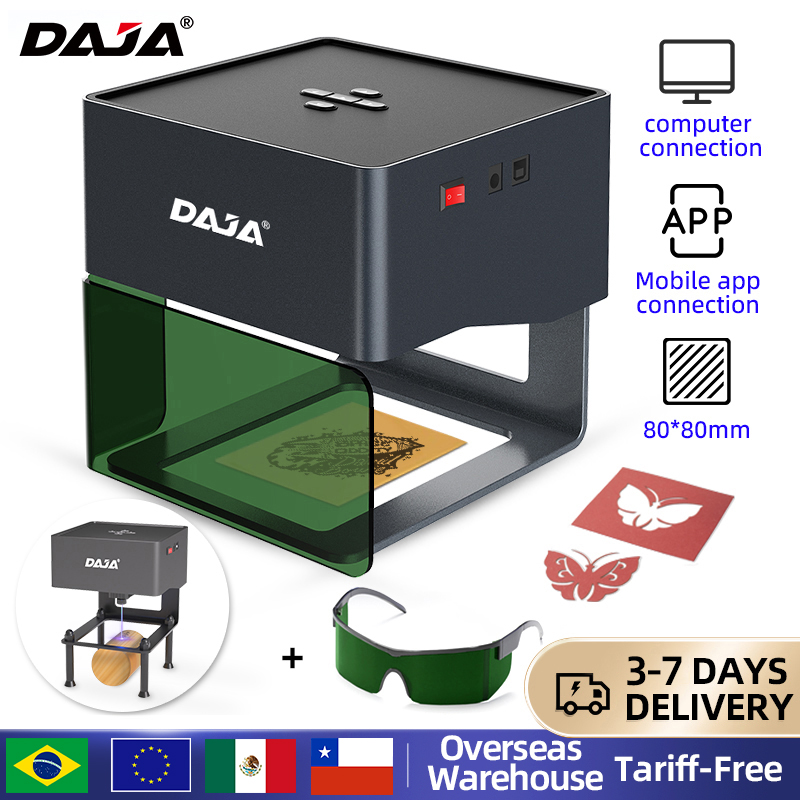 DAJA DJ6 Mini Portable Laser E - مراجعة Woodworking Logos وسعره