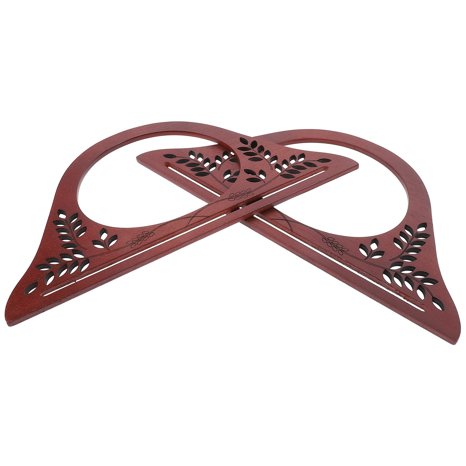 2Pcs D-Shaped Wooden Bag Handl - مراجعة Woodworking Shop وسعره