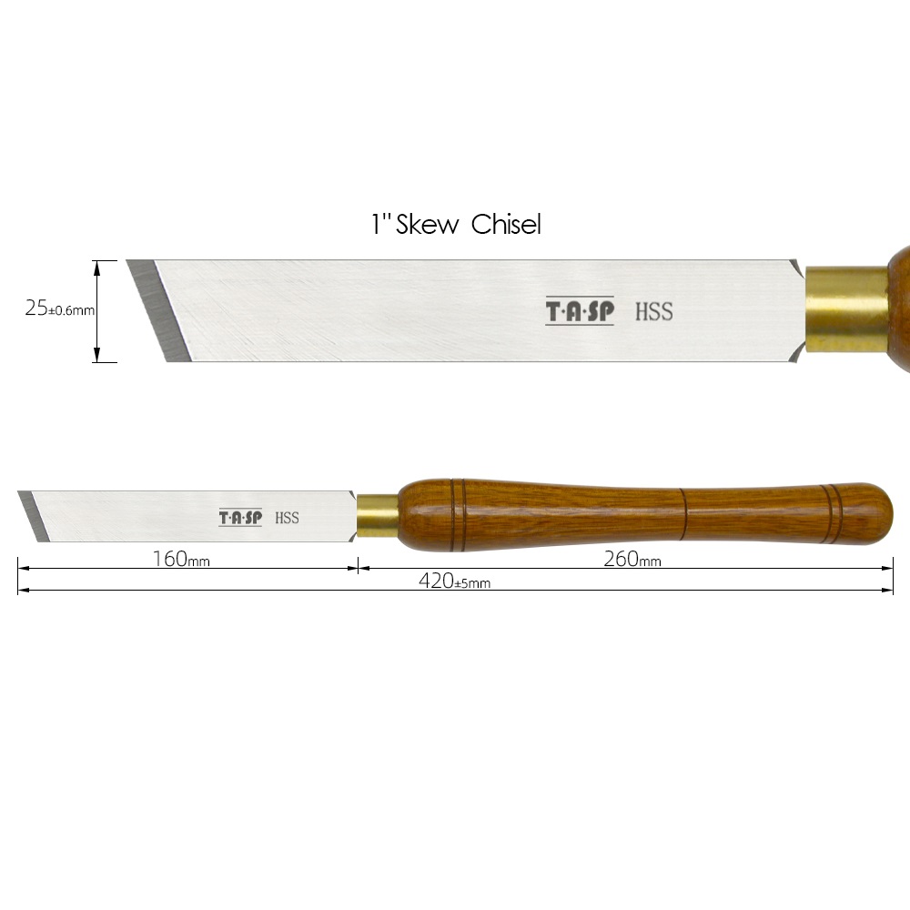 TASP HSS Skew Chisel Woodturni - مراجعة Skew Chisel Wood وسعره