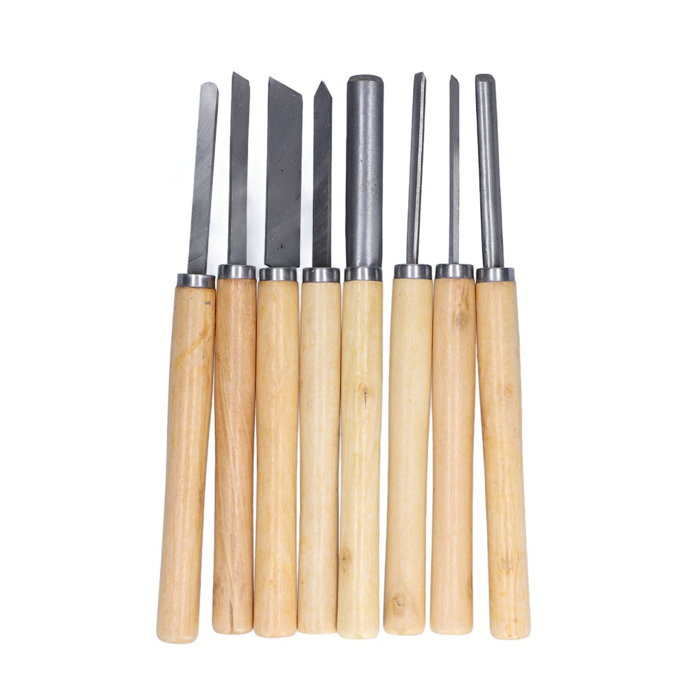 8PCS HSS Steel Wood Turning Ch - مراجعة Skew Chisel Wood وسعره
