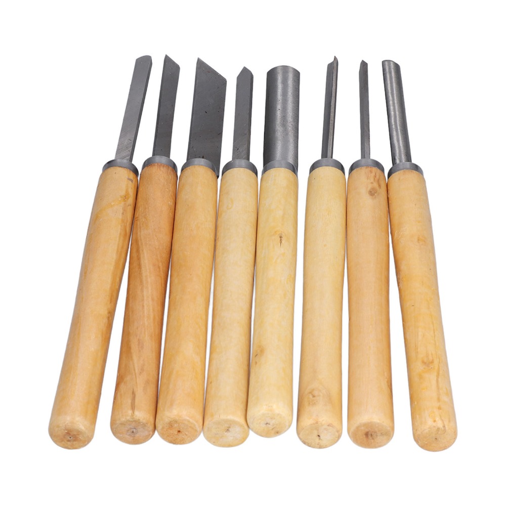 8PCS HSS Steel Wood Turning Ch - مراجعة Skew Chisel Wood وسعره