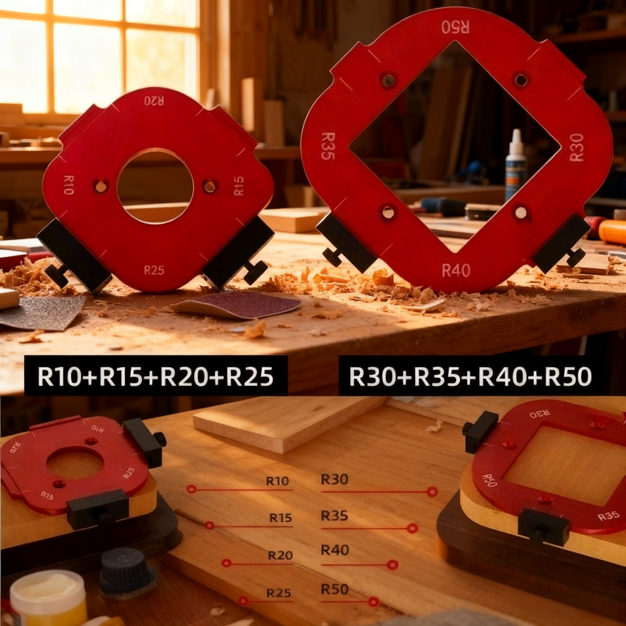 2pcs Woodworking Router Corner - مراجعة Woodworking Jig وسعره