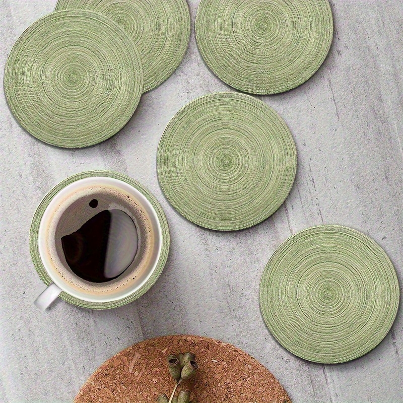 6pcs 4in Round Retro Green Gro - مراجعة Woodworking Room وسعره
